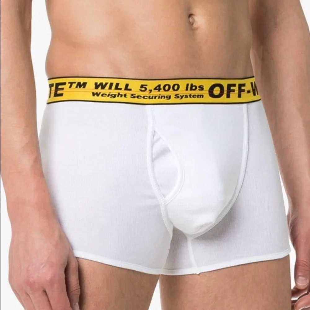 OFF WHITE c/o VIRGIL ABLOH INDUSTRIAL TAPE BOXER SHORTS LARGE NEW